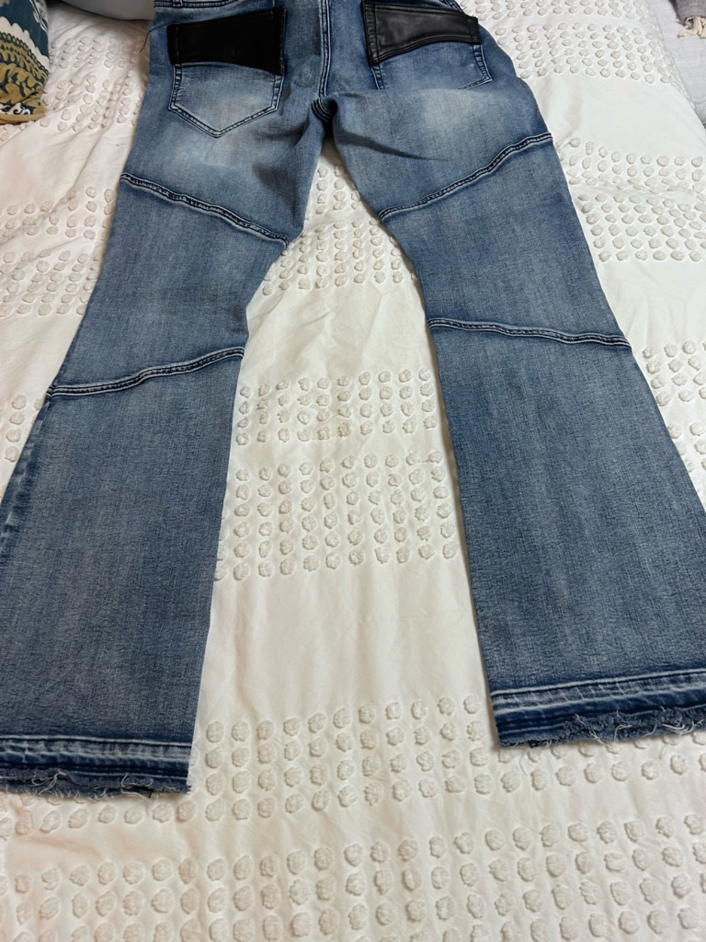 Wornstar Blue Jeans with Black Lace-Up fly - Picture 3 of 8